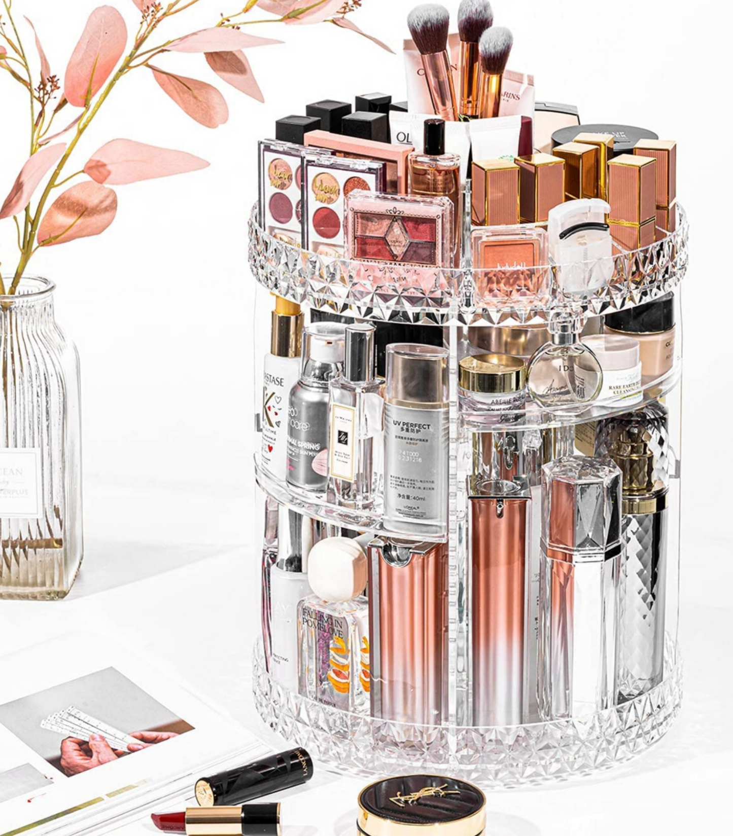 منظم أكريليك شفاف للكوزمتكس | Transparent Acrylic Cosmetics Organizer