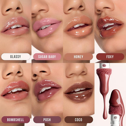 هدى بيوتي ملمع شفاه فو فيلر إكسترا شاين | Huda Beauty Faux Filler Extra Shine Lip Gloss 3.9 ml - Mirror Original