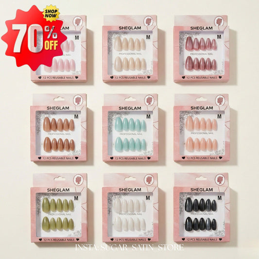 Nails SHEIN – أظافر شي ان - خصم 70 % - لون عشوائي