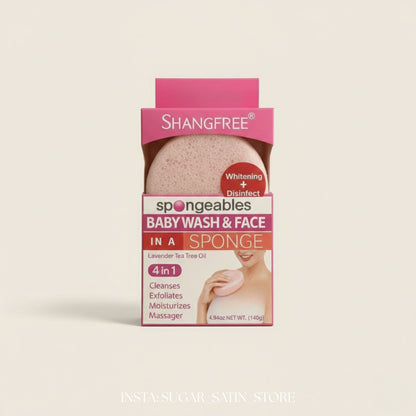 إسفنجة صابون استحمام رغوية بخلاصة اللافندر وزيت شجرة الشاي – 140 جم | Lavender & Tea Tree Foaming Bath Sponge