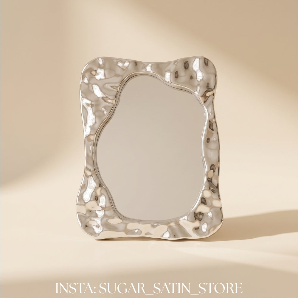 مراية تسريحة أنيقة كبيرة مزودة بستاند خلفي | Large Elegant Dressing Mirror with Stand