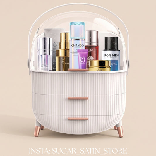 Neo White Three Layer Cosmetic Makeup Organiser & Holder