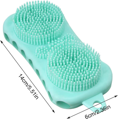 فرشة استحمام برميموم| Silicone Body Brush, Exfoliating Body Scrubber, Silicone Body Scrubber Loofah