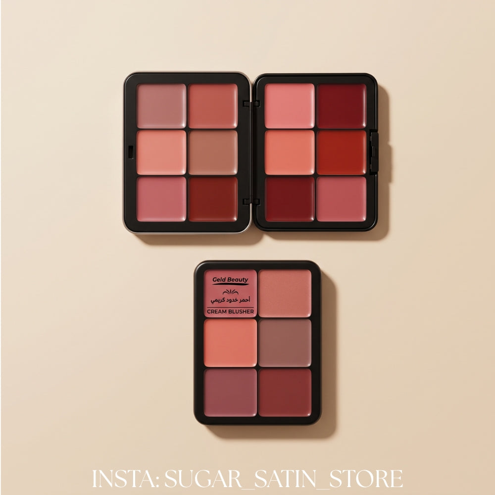 حولد بيوتي بلاشر كريمي 12 لون - Gold Beauty Blusher Cream Palate 12 Color [Original Product 100%]