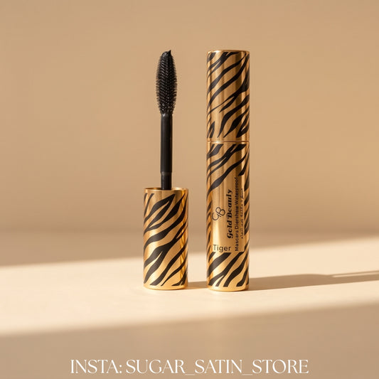 ماسكرا جولد بيوتي تايجر مقاومة للماء  | Gold Beauty Tiger Mascara Waterproof, Black - [Original Product 100%]