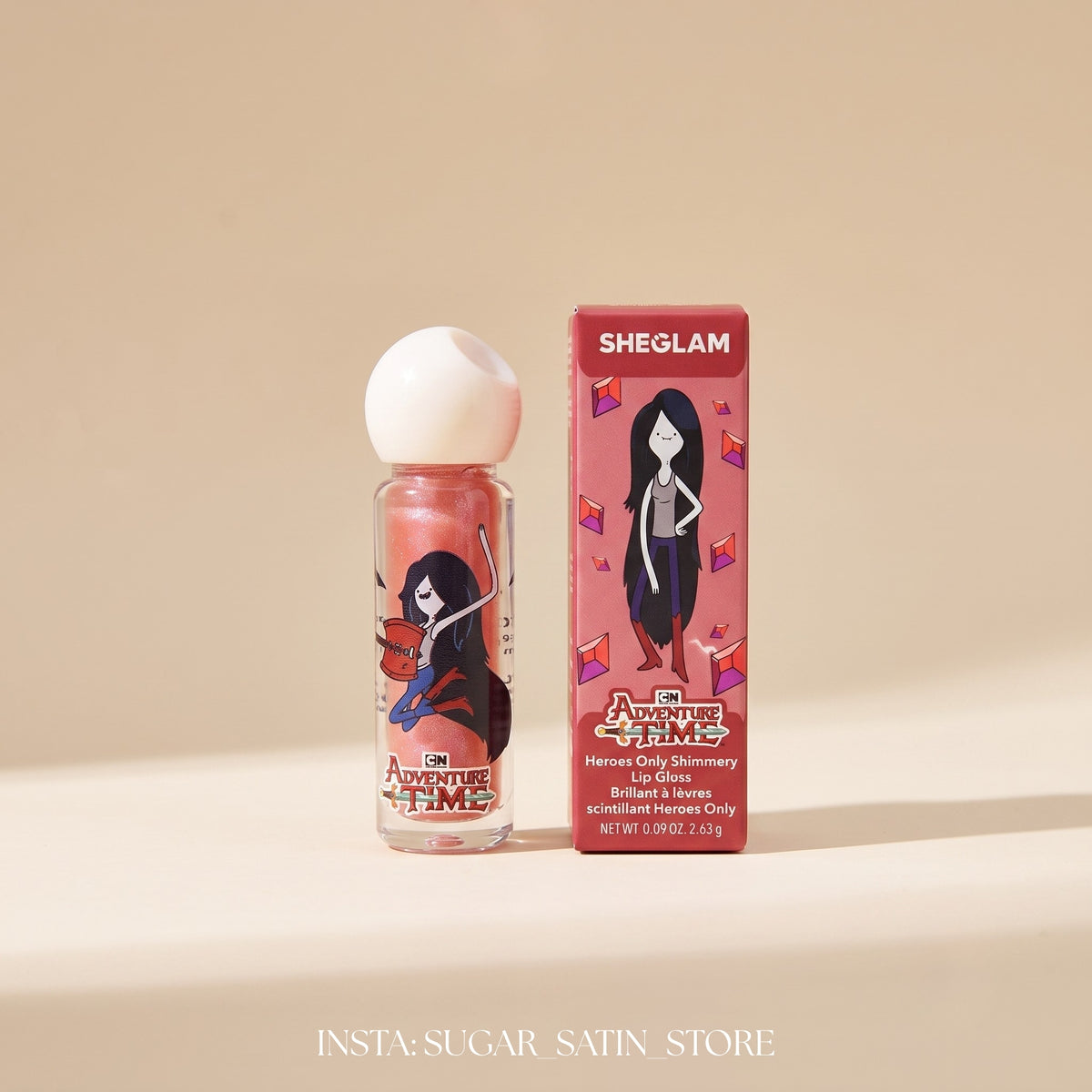 ليب اويل شيجلام | SHEGLAM Heroes Only Shimmery Lip Gloss-Frosty - Mirror Original