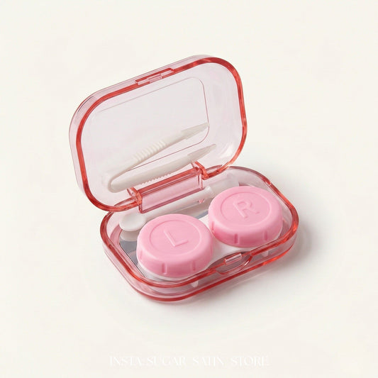 مجموعة حافظة عدسات لاصقة صغيرة