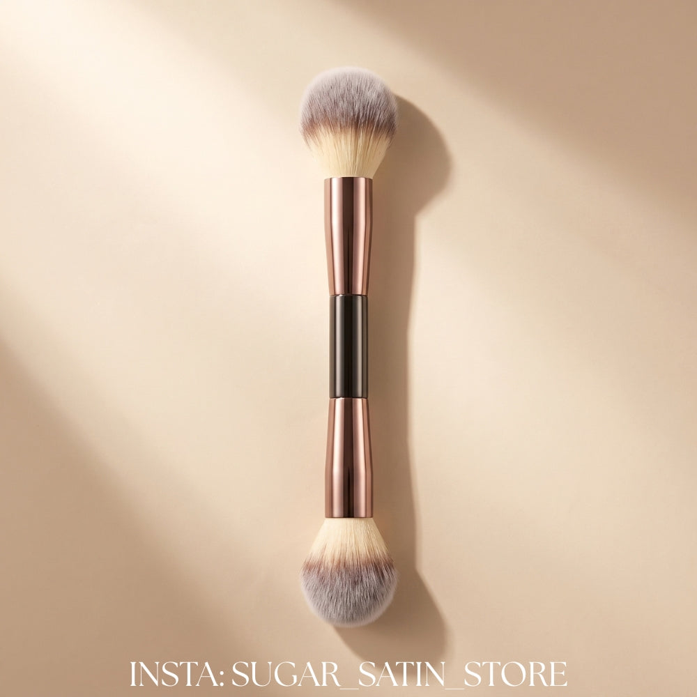 Dual-Ended Powder Brush, Dual Powder & Blush Brush