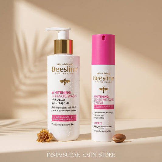 Beesline Whitening Sensitive Zone Cream - 50ml With Whitening Intimate Wash - 200ml