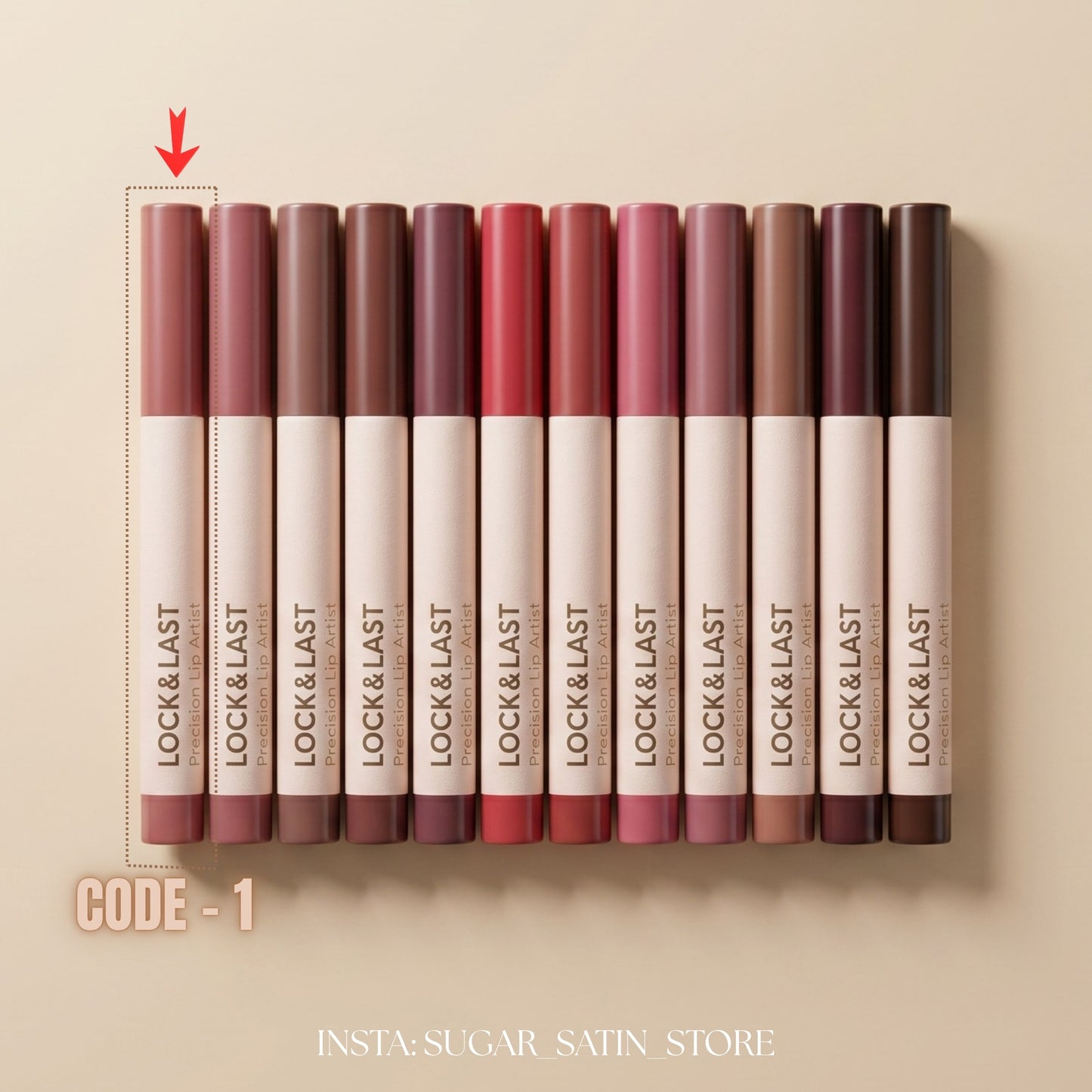 روز بيري روج مات لوك&لاست  | Rose Berry Lipstick Lock Last - [Original Product 100%]
