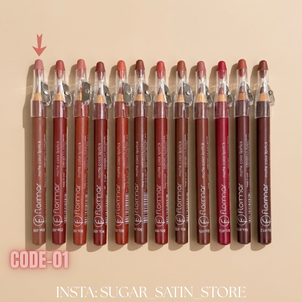 قلم روج خشب فلورمار – Flormar Lip Linear – Mirror Original