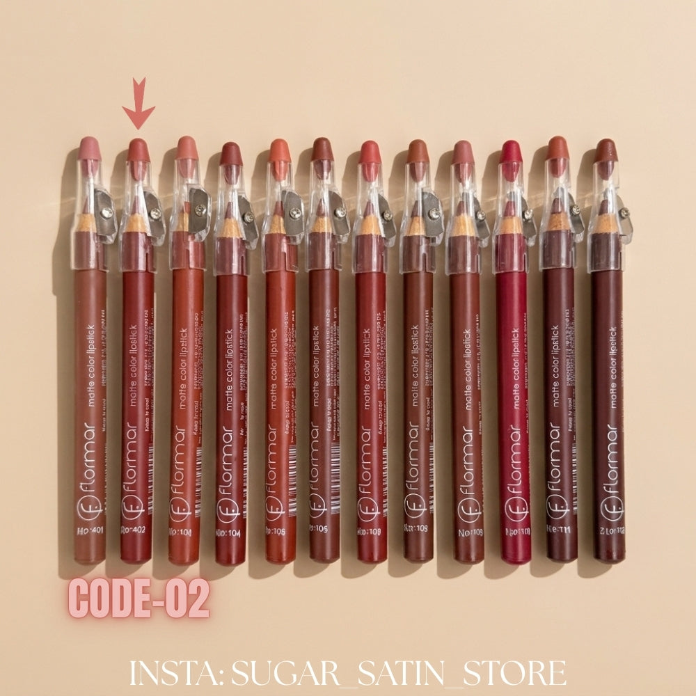 قلم روج خشب فلورمار – Flormar Lip Linear – Mirror Original