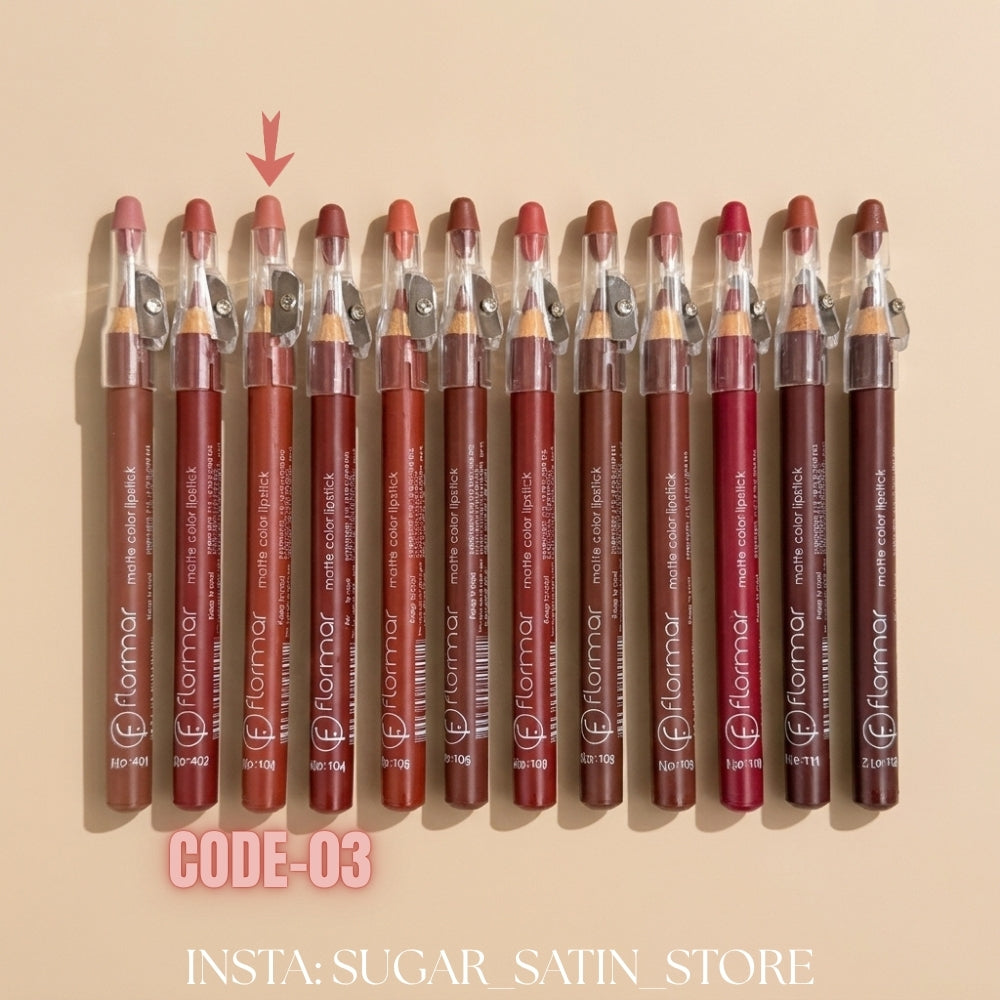 قلم روج خشب فلورمار – Flormar Lip Linear – Mirror Original