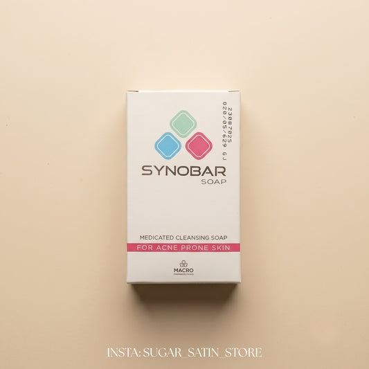 صابونة سينوبار للبشرة المعرضة لحب الشباب من ماكرو - 100 جم| Synobar Acne Prone Soap - [Original Product 100%]
