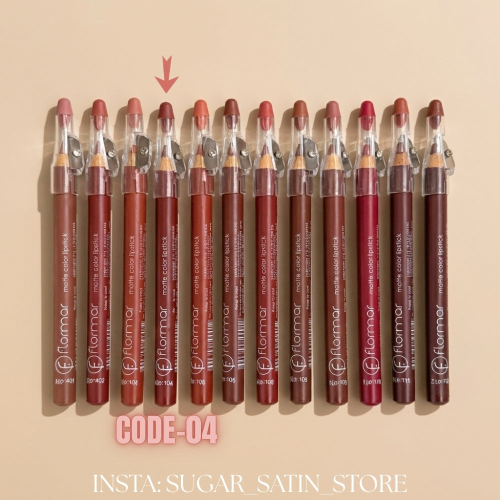 قلم روج خشب فلورمار – Flormar Lip Linear – Mirror Original