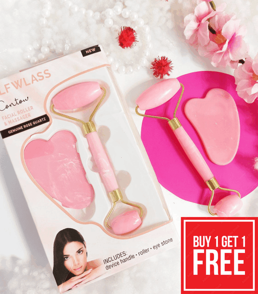 باكدج جواشا وجاد رولر (أكريلك) | Acrylic Gua Sha & Jade Roller Package