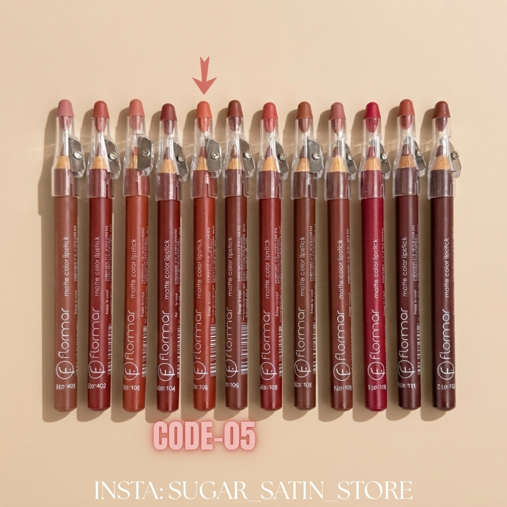 قلم روج خشب فلورمار – Flormar Lip Linear – Mirror Original