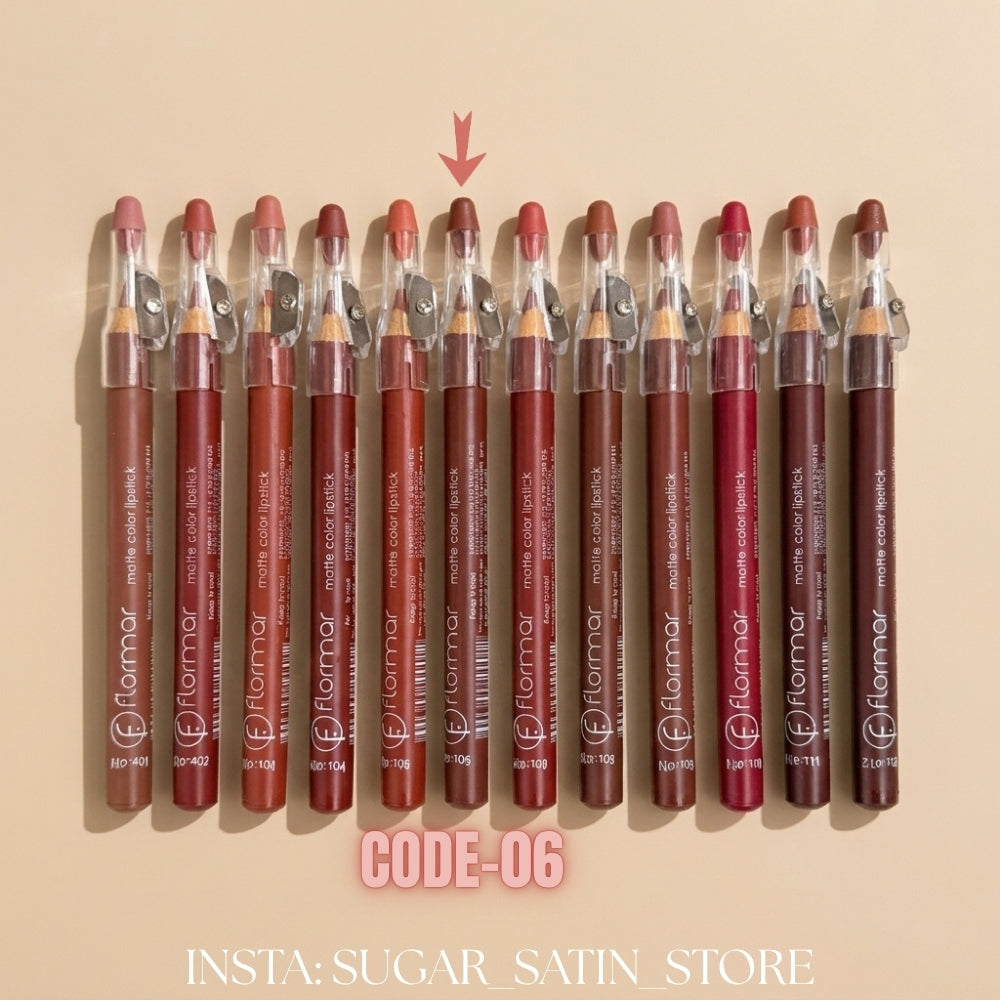 قلم روج خشب فلورمار – Flormar Lip Linear – Mirror Original