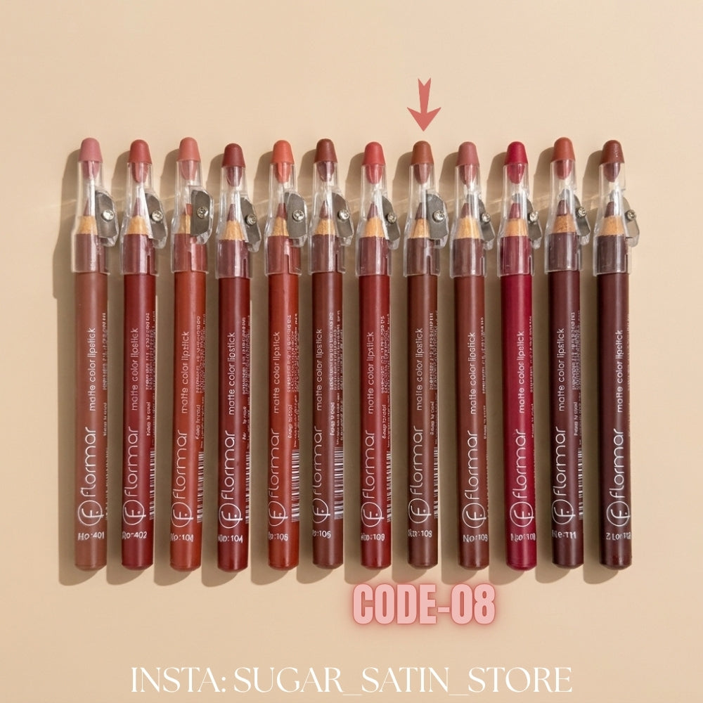قلم روج خشب فلورمار – Flormar Lip Linear – Mirror Original