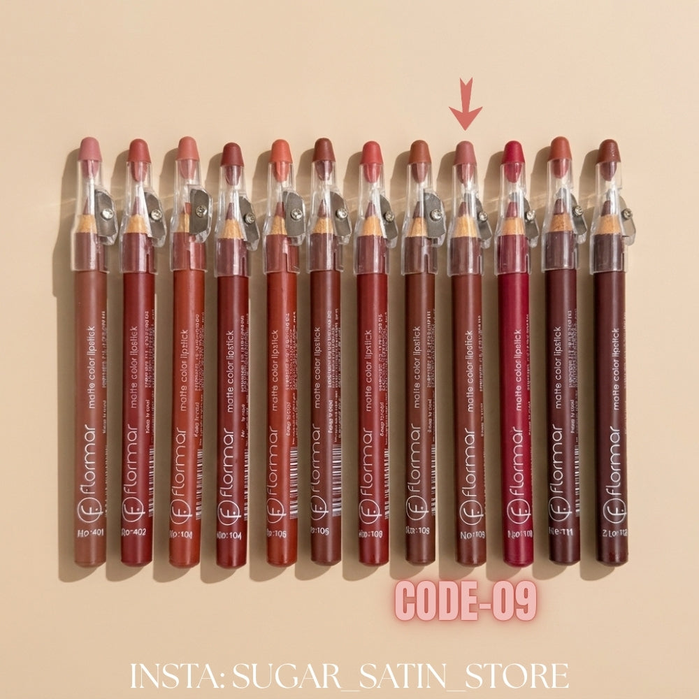 قلم روج خشب فلورمار – Flormar Lip Linear – Mirror Original