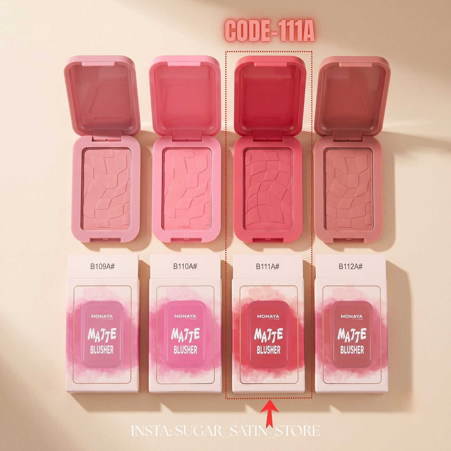 بلاشر مونايا | Monaya Matte Blusher - [Original Product 100%]
