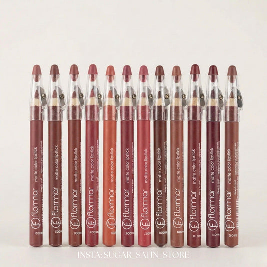 علبة 12 قلم روج خشب فلورمار – Flormar Lip Linear – 12 Pieces [High Copy Quality]