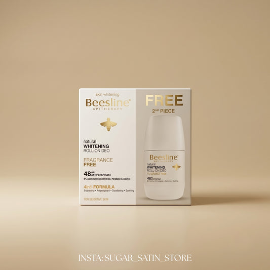 مزيل عرق رول أون جوري روز 50 مل من بيزلين – عبوة مزدوجة | Beesline Jolie Rose Roll-On Deodorant 50ml (Twin Pack)