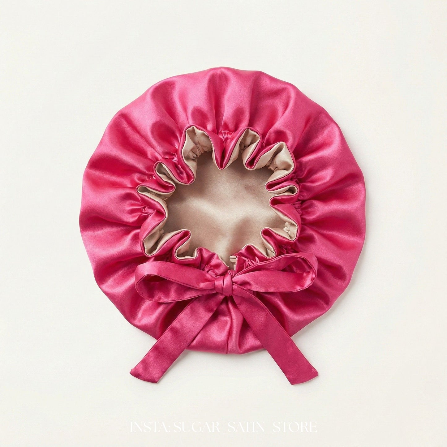 بونية ستان تركي دبل فيس برباط | Double Layer Satin Bonnet