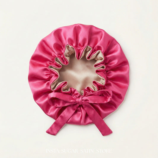 بونية ستان تركي دبل فيس برباط | Double Layer Satin Bonnet