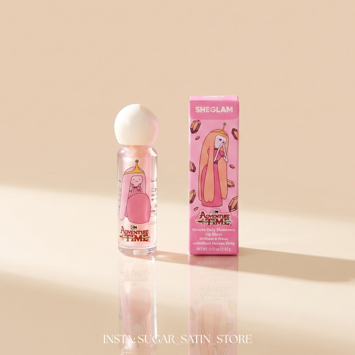 ليب اويل شيجلام | SHEGLAM Heroes Only Shimmery Lip Gloss-Frosty - Mirror Original