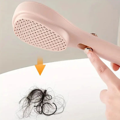 فرشة شعر ذاتية التنظيف | Self Cleaning Retractable Hair Brush