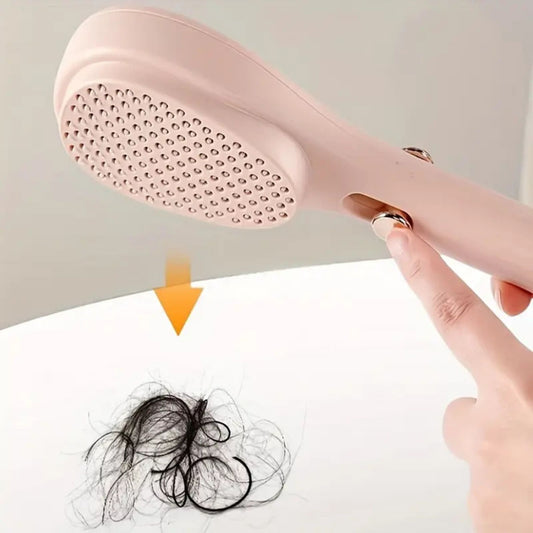فرشة شعر ذاتية التنظيف | Self Cleaning Retractable Hair Brush
