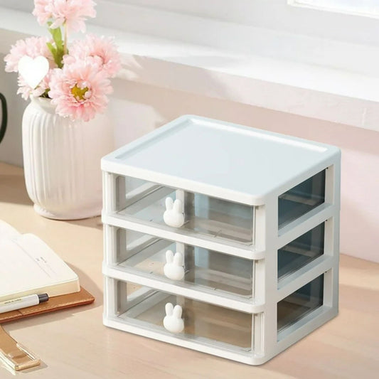 Cosmetic Organizer Case for Dressing Table 3 Drawers