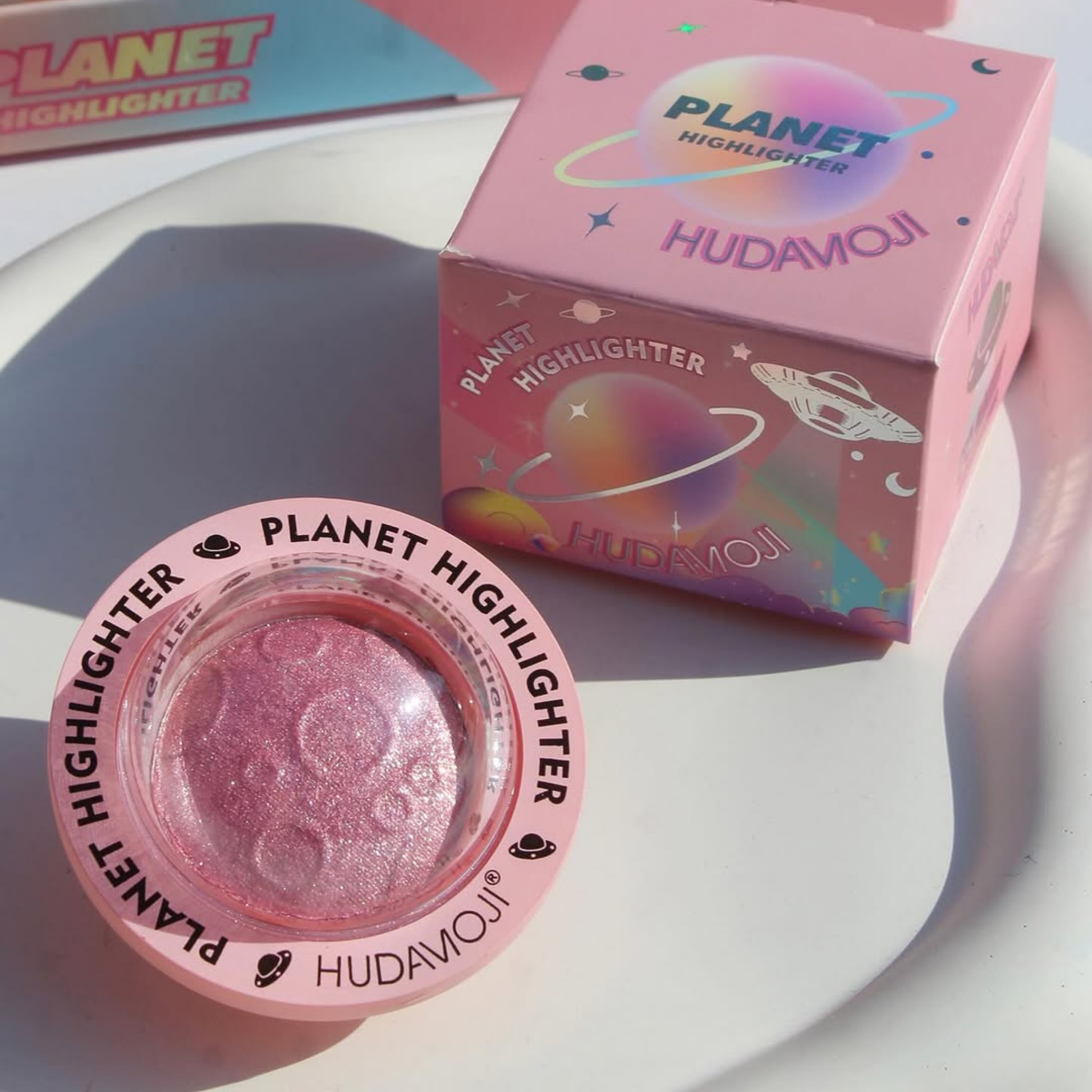 مجموعة هايلايتر بلانيت من هوداموجي – HUDAMOJI Planet Highlighter Collection, - [Original Product 100%]