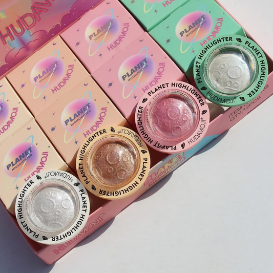 مجموعة هايلايتر بلانيت من هوداموجي – HUDAMOJI Planet Highlighter Collection, [Original Product]