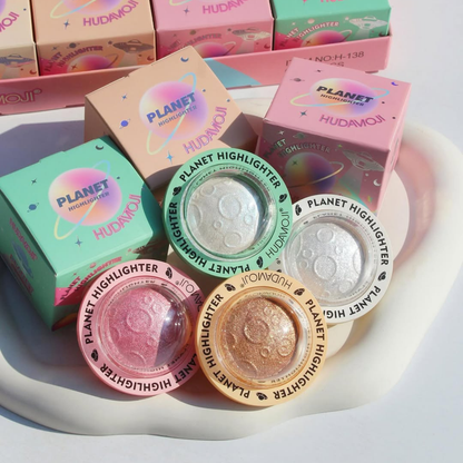 مجموعة هايلايتر بلانيت من هوداموجي – HUDAMOJI Planet Highlighter Collectionn, - [Original Product 100%]
