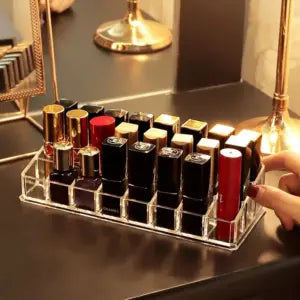 منظم ميك اب شفاف 24 فتحة | Transparent Makeup Organizer 24 Slots
