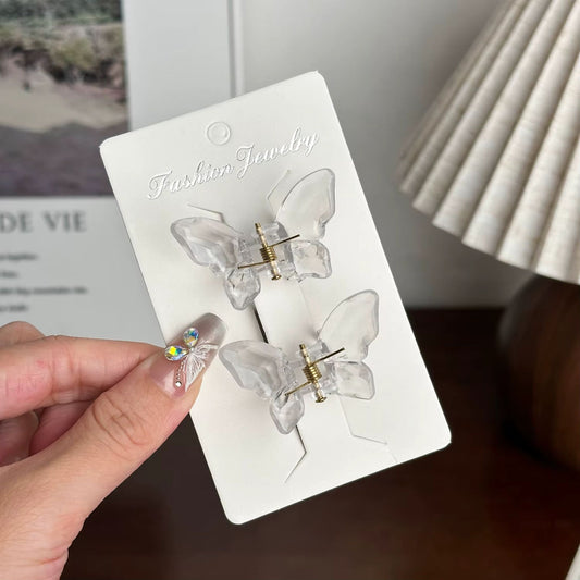 كارت 2 مشبك فراشة | 2 Butterfly Hair Clips Card
