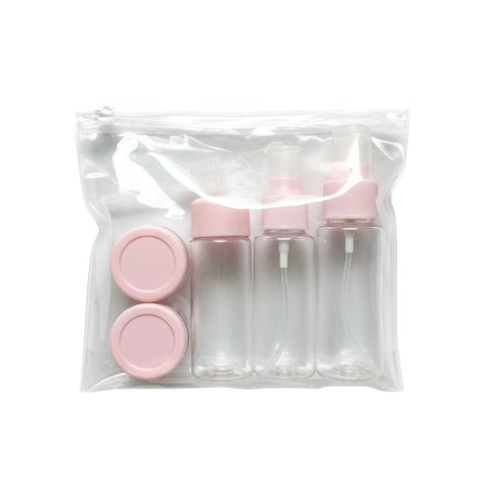 زجاجات سفر مع حقيبة شفافة | Travel Bottles withh